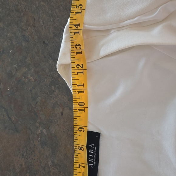 Akira Elegant Cream Satin Women's Jacket - Picture 6 of 8